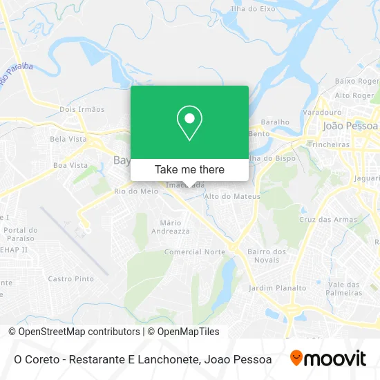 O Coreto - Restarante E Lanchonete map