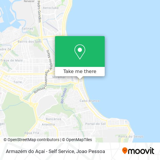 Armazém do Açaí - Self Service map