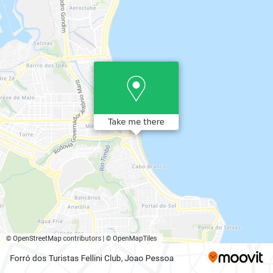 Forró dos Turistas Fellini Club map