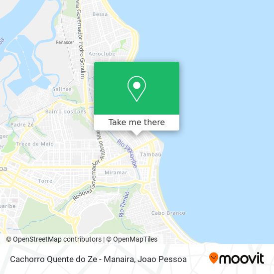 Cachorro Quente do Ze - Manaira map