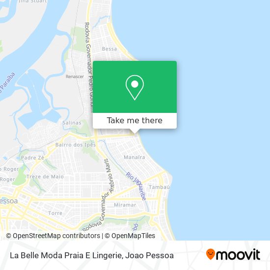 La Belle Moda Praia E Lingerie map