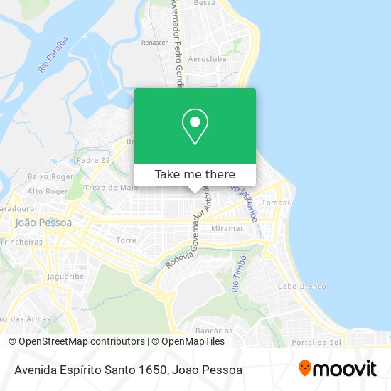 Avenida Espírito Santo 1650 map