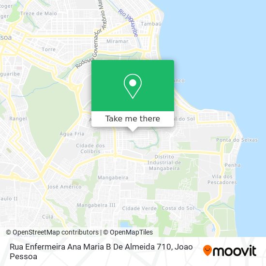 Rua Enfermeira Ana Maria B De Almeida 710 map