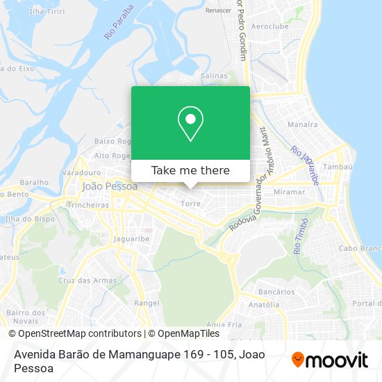 Avenida Barão de Mamanguape 169 - 105 map