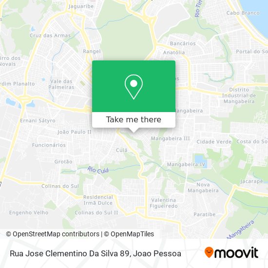 Mapa Rua Jose Clementino Da Silva 89