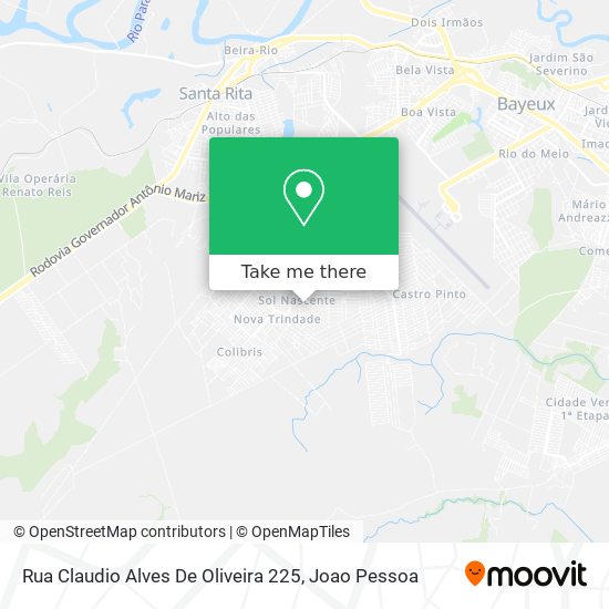 Rua Claudio Alves De Oliveira 225 map