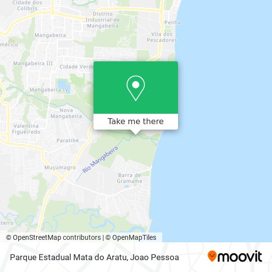 Parque Estadual Mata do Aratu map