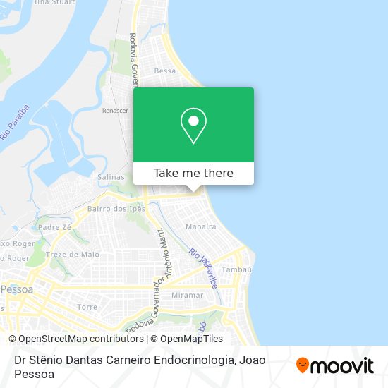 Mapa Dr Stênio Dantas Carneiro Endocrinologia