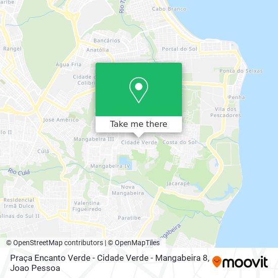 Praça Encanto Verde - Cidade Verde - Mangabeira 8 map