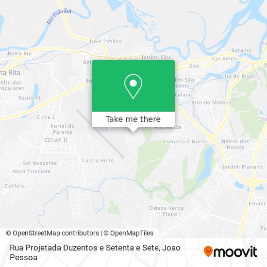 Rua Projetada Duzentos e Setenta e Sete map