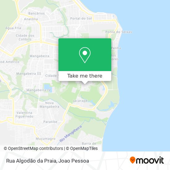 Mapa Rua Algodão da Praia