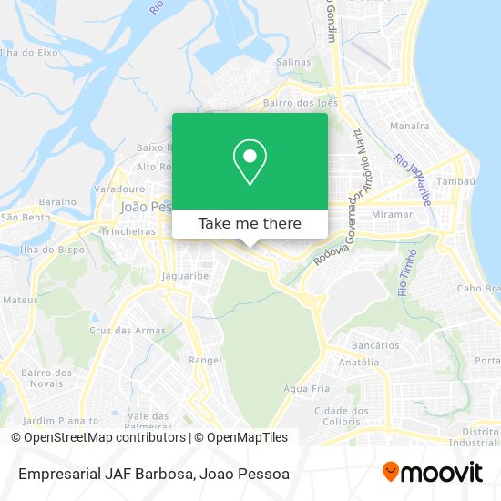 Empresarial JAF Barbosa map