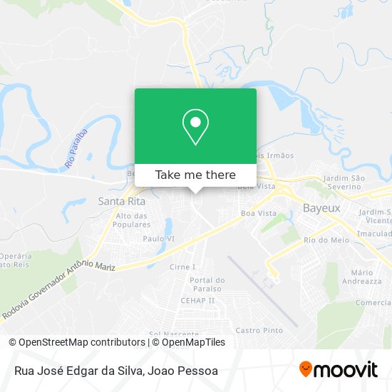 Rua José Edgar da Silva map