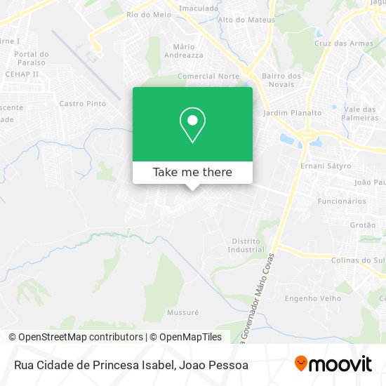 Rua Cidade de Princesa Isabel map