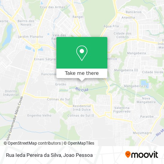 Mapa Rua Ieda Pereira da Silva