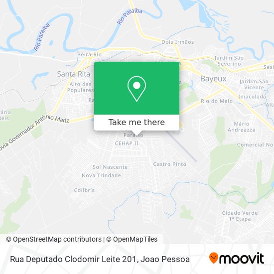 Rua Deputado Clodomir Leite 201 map