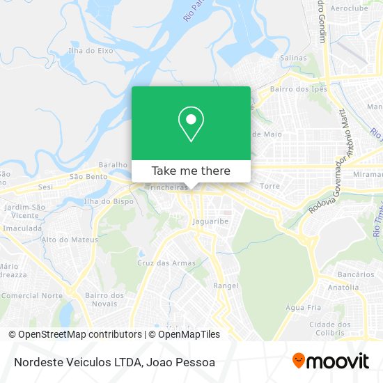 Nordeste Veiculos LTDA map