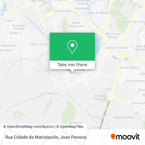 Rua Cidade de Marizópolis map