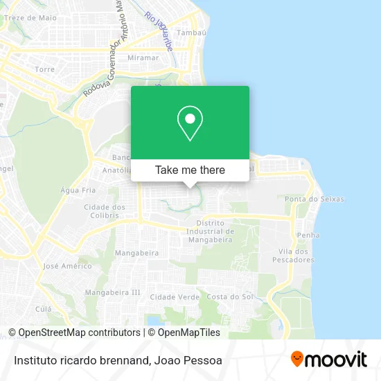 Instituto ricardo brennand map