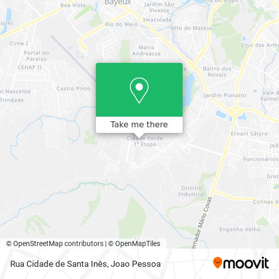 Rua Cidade de Santa Inês map