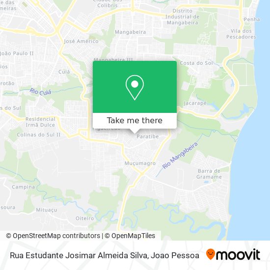 Rua Estudante Josimar Almeida Silva map