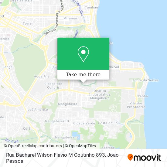 Rua Bacharel Wilson Flavio M Coutinho 893 map