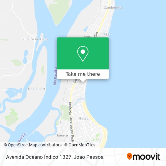 Avenida Oceano Índico 1327 map