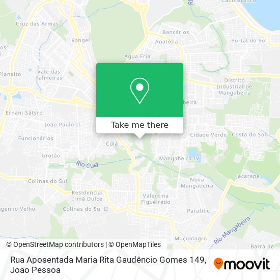 Rua Aposentada Maria Rita Gaudêncio Gomes 149 map