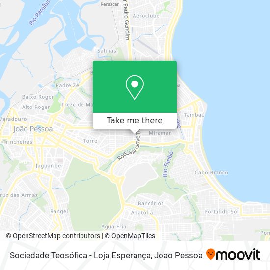 Sociedade Teosófica - Loja Esperança map