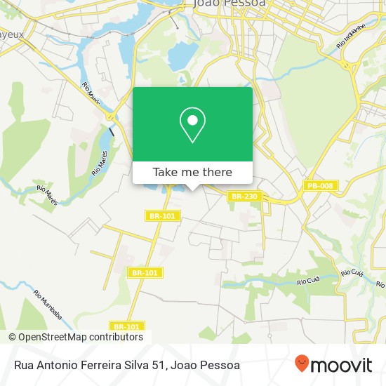 Rua Antonio Ferreira Silva 51 map