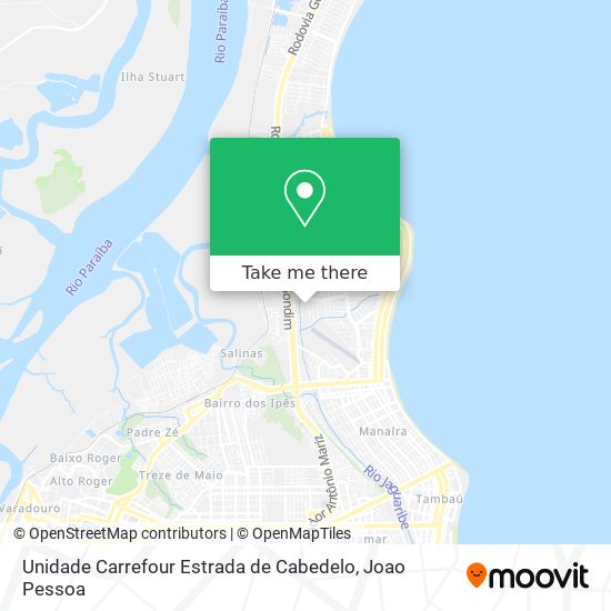 Unidade Carrefour Estrada de Cabedelo map