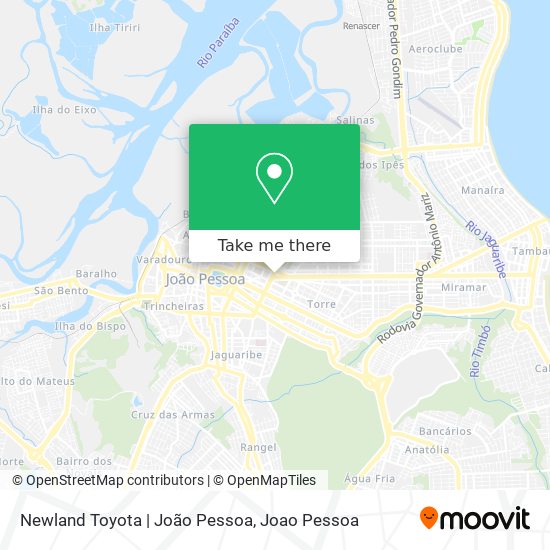 Mapa Newland Toyota | João Pessoa