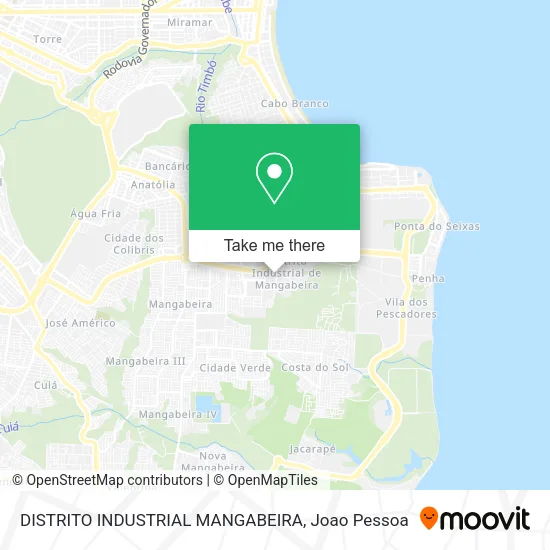 DISTRITO INDUSTRIAL MANGABEIRA map