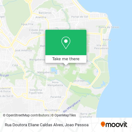 Mapa Rua Doutora Eliane Caldas Alves