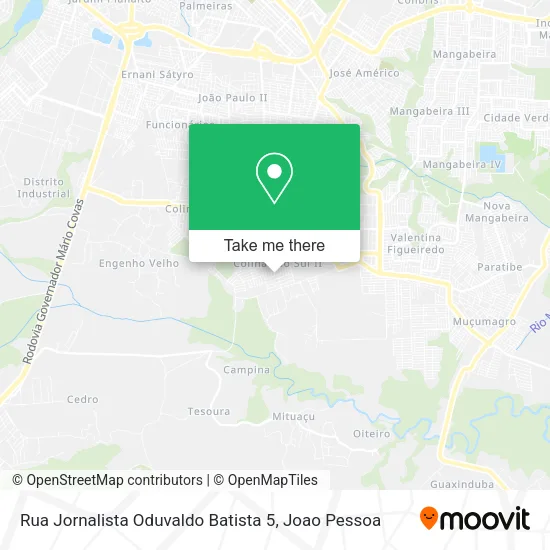 Rua Jornalista Oduvaldo Batista 5 map