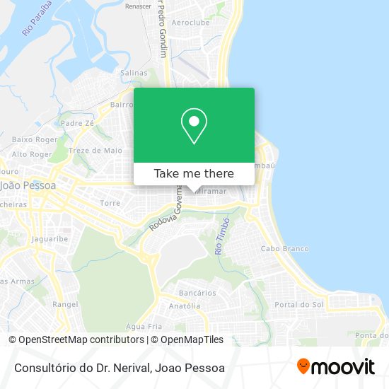 Consultório do Dr. Nerival map