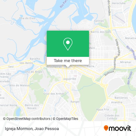 Mapa Igreja Mormon