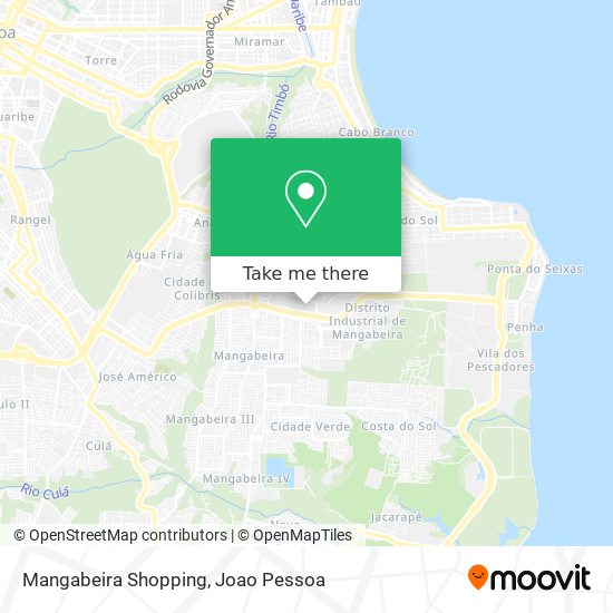 Mangabeira Shopping map