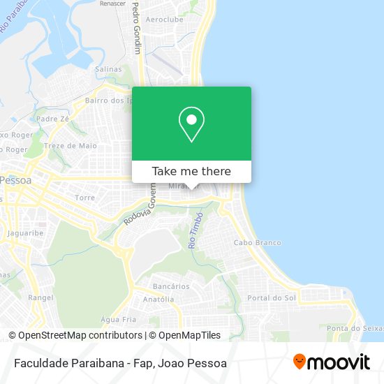 Faculdade Paraibana - Fap map