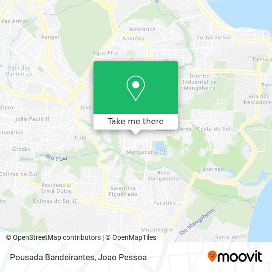 Pousada Bandeirantes map