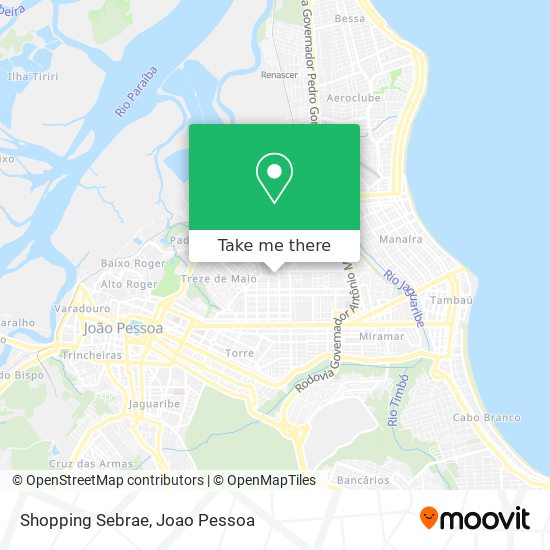 Shopping Sebrae map