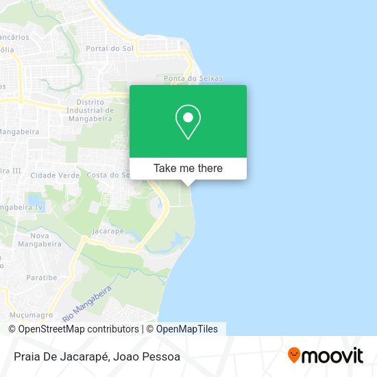 Praia De Jacarapé map