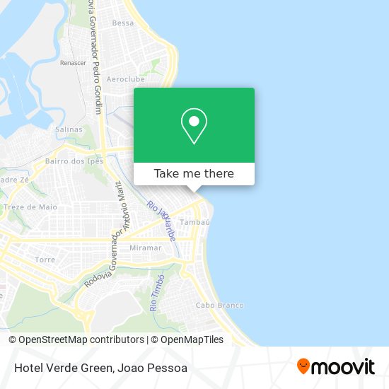 Hotel Verde Green map