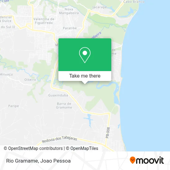 Rio Gramame map