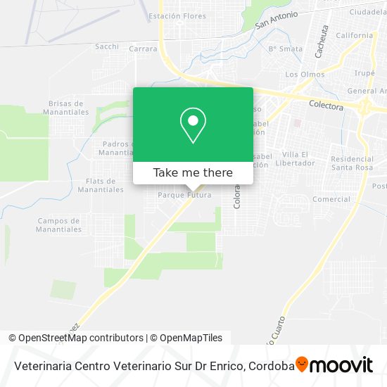 Mapa de Veterinaria Centro Veterinario Sur Dr Enrico