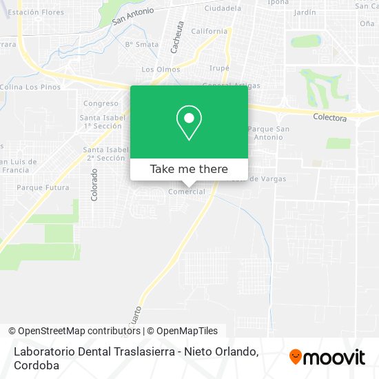 Laboratorio Dental Traslasierra - Nieto Orlando map