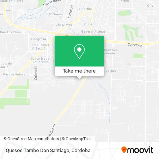 Quesos Tambo Don Santiago map