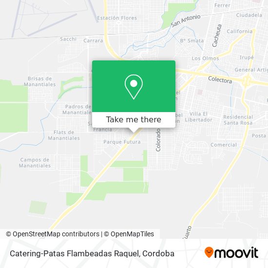 Mapa de Catering-Patas Flambeadas Raquel