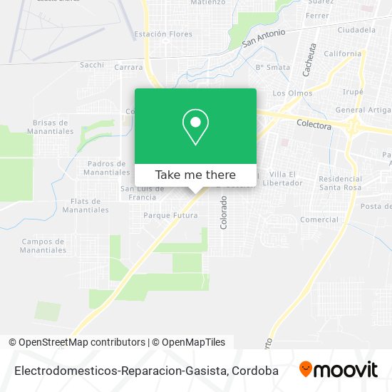 Mapa de Electrodomesticos-Reparacion-Gasista
