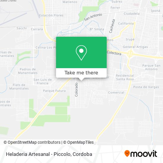 Heladeria Artesanal - Piccolo map